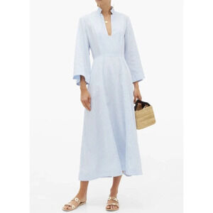 Wiggy Kit Summer Cottage Midi Dress Blue Multi